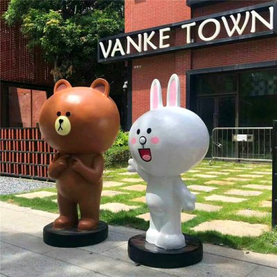 店铺商场美陈装饰摆件维尼熊雕塑 维尼熊雕塑玻璃钢树脂景观造型