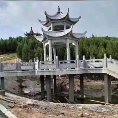景区园林双层中式六角凉亭雕塑 凉亭雕塑价格结构工程高密