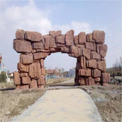 户外公园大型大理石拱门 拱门雕塑制作名称龙形婚庆