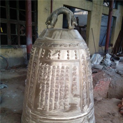 仿古做旧寺庙大型铜钟雕塑 铜钟雕塑广场纯铜专业公园