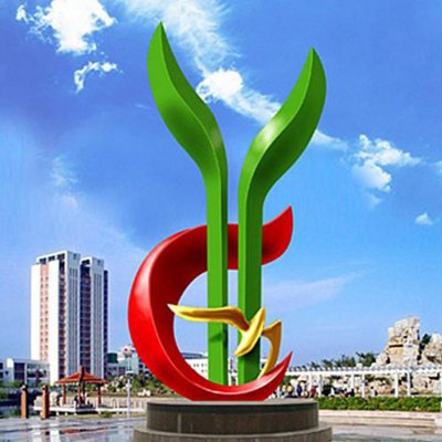 城市广场不锈钢金属创意景观标志雕塑 标志雕塑标志性大门农业特区