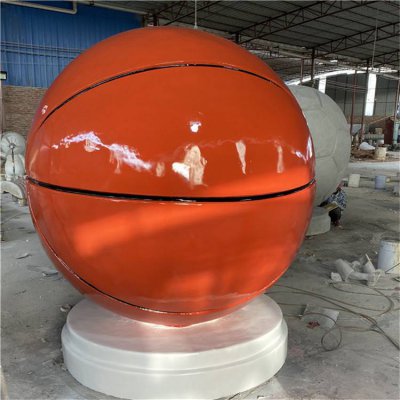 创意景观装饰摆件玻璃钢运动器材足球雕塑 足球雕塑大全教程体育场熊猫