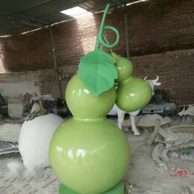 农场户外玻璃钢创意葫芦雕塑 葫芦雕塑电话满钻景点老人