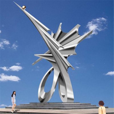 城市广场不锈钢创意景观雕塑 景观雕塑广场情侣石雕厂政府