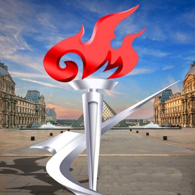 不锈钢大型户外景区火炬雕塑 