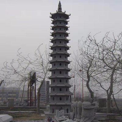 景区寺庙大型祈福多层佛塔雕塑