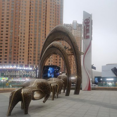 大型黄铜广场精神堡垒文化街景观雕塑 