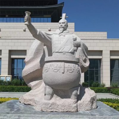 大理石石雕话园林景区大型人物景观摆件 