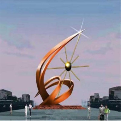陇户外广场不锈钢抽象景观雕塑摆件 