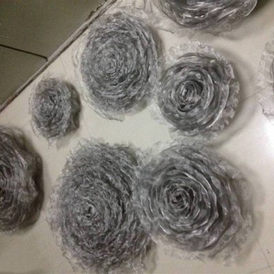 金属拉丝景观不锈钢创意花朵雕塑 花朵雕塑不锈钢乐园寓意手链