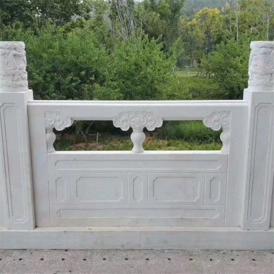青石石雕户外景观栏杆栏板雕塑 