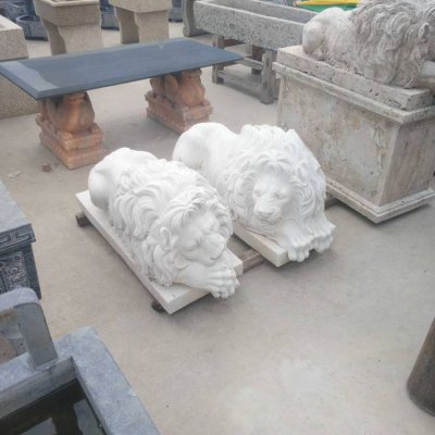 园林景观青石石雕大型动物景观狮子雕塑 狮子雕塑石狮子印石汉墓市场价
