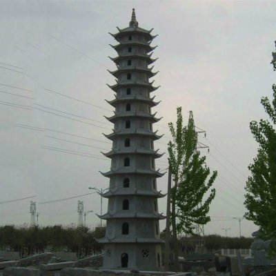 园林景观寺庙大型多层大理石石雕佛塔雕塑 佛塔雕塑价格传统阿育王文化