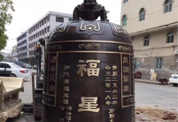 “精美铜雕，给寺庙带去祥和之感”