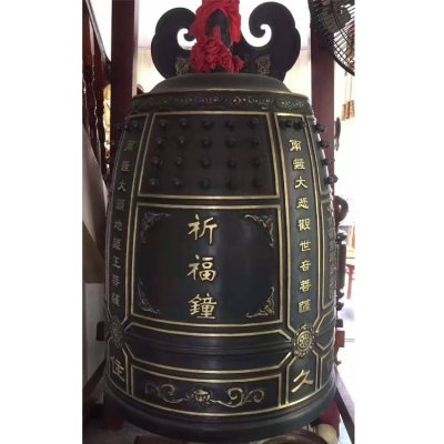 园林户外玻璃钢仿铜大型铜钟雕塑 铜钟雕塑大型交大米二批发商