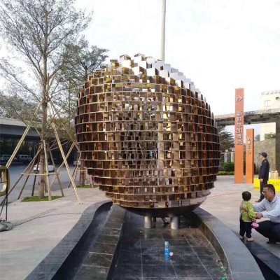 不锈钢园林景观艺术块面景观摆件 景观雕塑大全小区晚霞定南