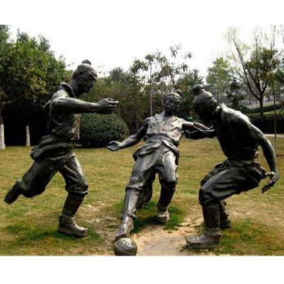 城市景观铜雕景观人物雕塑 