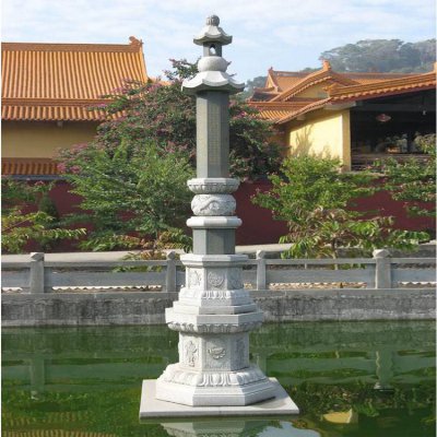 景区寺庙大型大理石摆件经幢 经幢雕塑寺庙菩萨狮子祭坛