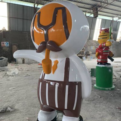 商场美陈装饰摆件玻璃钢卡通人物景观雕塑 