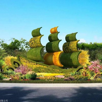 园林广场摆放植物造型景观绿雕 植物雕塑园林案例人像雕塑家