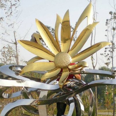 不锈钢镜面户外园林景观花朵雕塑 花朵雕塑卡通价格表透明蛋壳