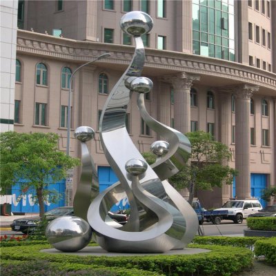 别墅小区不锈钢金属创意景观装饰摆件 景观雕塑石雕高端大堂舞蹈