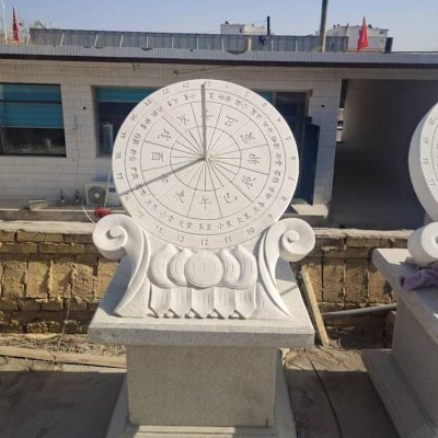 广场摆放大理石雕刻日晷雕塑 日晷雕塑校园制造广场供应商