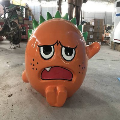 园林户外玻璃钢卡通创意公仔摆件 