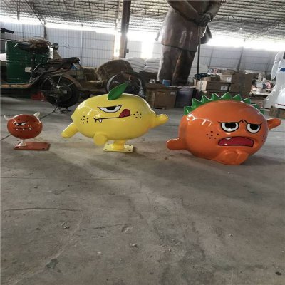 游乐场玻璃钢卡通搞怪公仔摆件 
