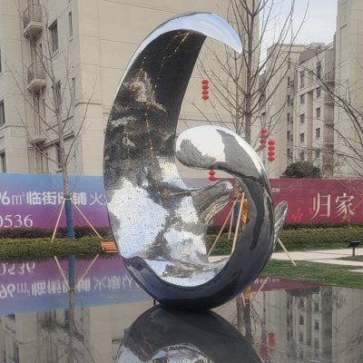不锈钢镜面创意景观装饰摆件 景观雕塑大全明石资料唐河