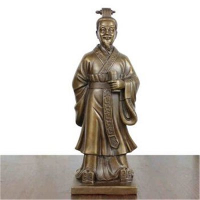 园林户外玻璃钢仿铜古代人物景观装饰摆件 