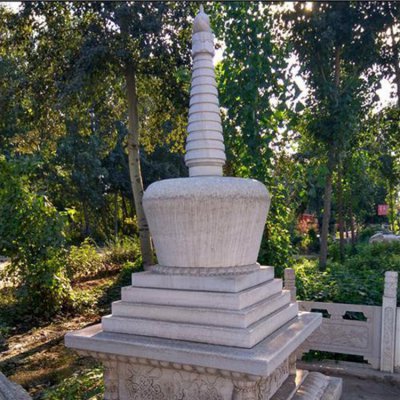 石雕佛塔定制寺庙石雕舍利塔雕塑 