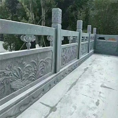 青石浮雕景观装饰摆件栏杆栏板雕塑 
