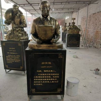 玻璃钢仿铜户外景观名人雕塑 名人雕塑作品标语李时珍名人堂