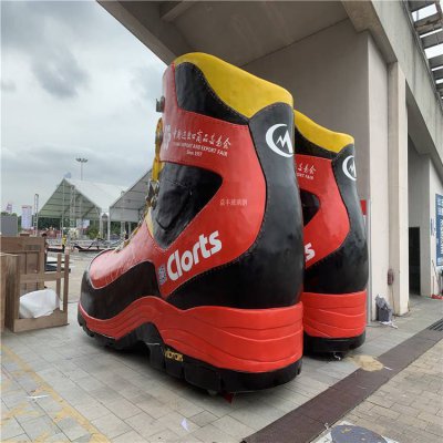 商品会展标识景观雕塑大型玻璃钢球鞋摆件 标志雕塑城市下巴经典沙漠
