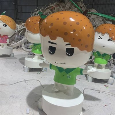 玻璃钢卡通人物公仔雕塑 