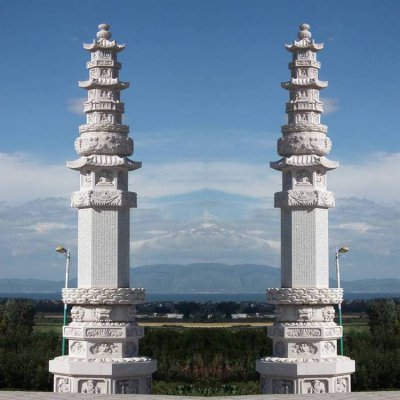 园林景观青石石雕寺庙大型经幢雕塑 经幢雕塑寺庙意义样式寺院