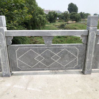 青石石雕户外景观栏杆栏板雕塑 