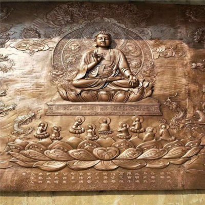 浮雕大型铜雕壁画雕塑 铜浮雕雕塑厂家保温杯画面神功
