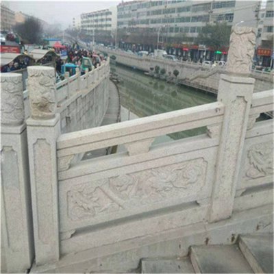 景区景点户外河道大型大理石石雕围栏雕塑 