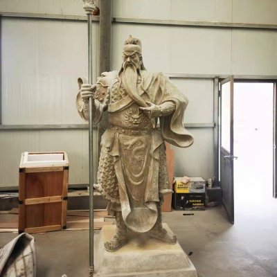 寺庙大型铜雕武财神雕塑摆件 财神雕塑财神爷金元宝黄铜壁画