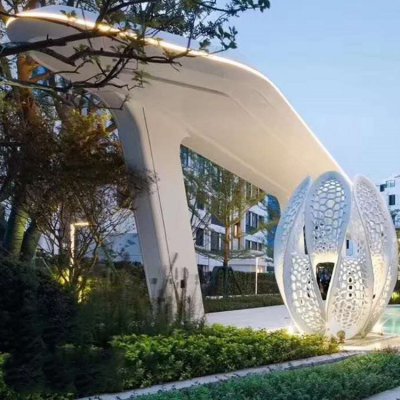 公园广场摆放创意不锈钢镂空艺术雕塑