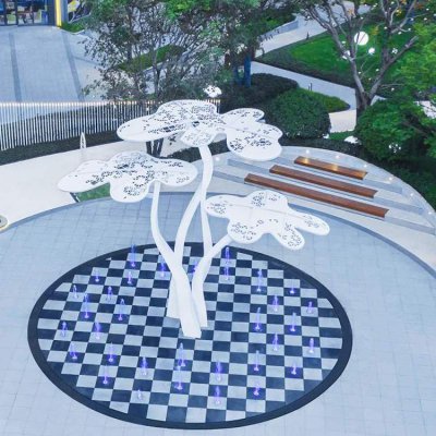 园林户外不锈钢景观水景植物装饰摆件 水景雕塑景观地址费用铜雕