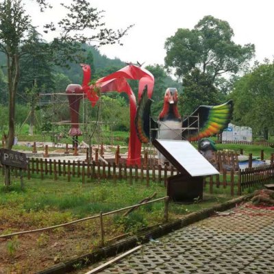 玻璃钢彩绘园林景观摆件动物雕塑 动物雕塑石雕鲤鱼幼儿园油泥