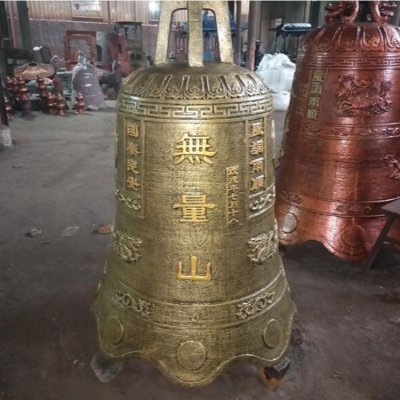 铜雕户外园林寺庙大型铜钟雕塑 铜钟雕塑钟馗名称新款方法