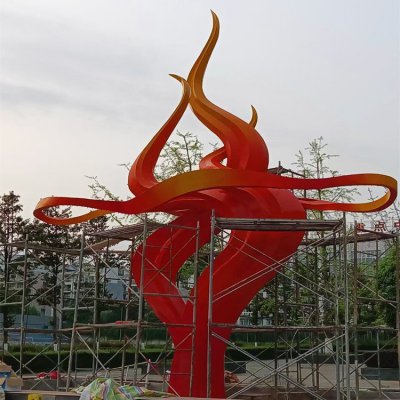 城市广场不锈钢火苗景观雕塑 火苗雕塑图片石好意义模型