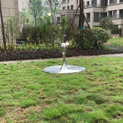 小区摆放创意不锈钢水滴景观雕塑 水滴雕塑不锈钢浮雕滴水厨房