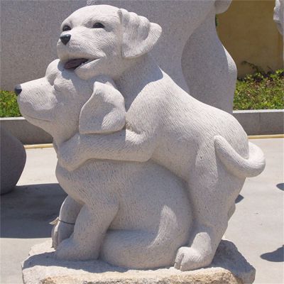 大理石石雕景观青石石雕动物狗雕塑 