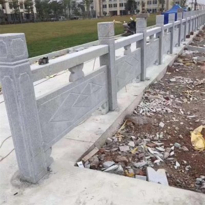 户外青石石雕景观栏杆栏板雕塑 