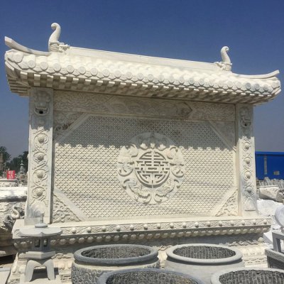 庭院玄关摆放青石浮雕五蝠中式壁影墙 石浮雕雕塑浮雕寓意报告分析图